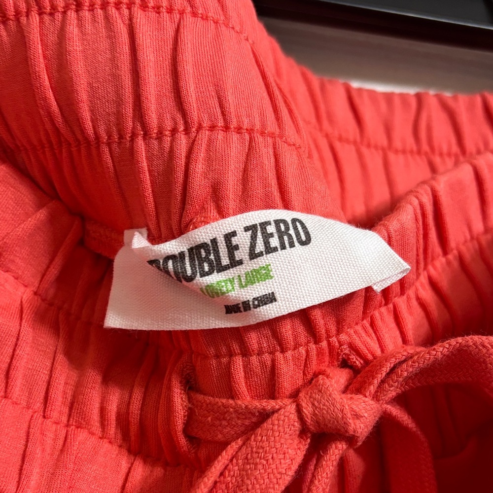 Double Zero Coral Track Pants, Shorts & Sweatshirt Set LIKE NEW WORN ONCE - Picture 3 of 14